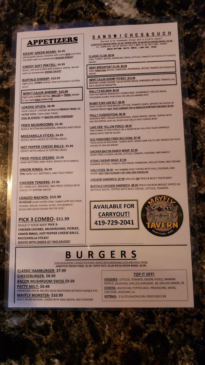 Mayfly Tavern Menu-7